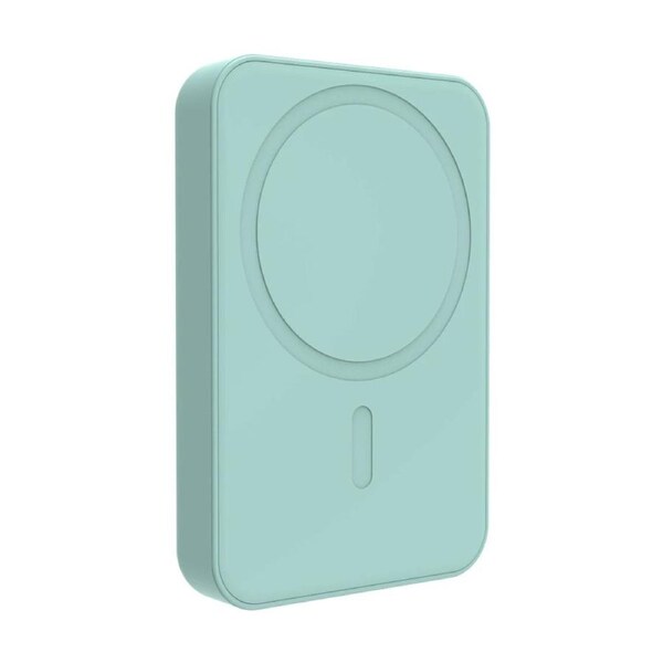 Laser Magnetic 5000mAh Dual Device Wireless Charging Power Bank Aquatic Awe