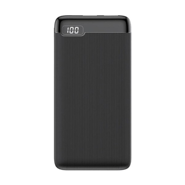Chargecore 10000mAh Power Bank Fast Charging With Battery Display Black
