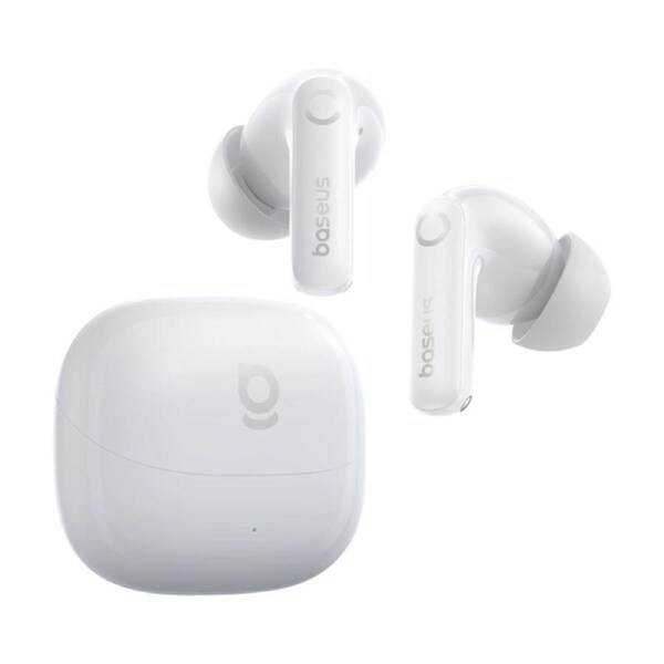Baseus BP1 Pro Active Noise Cancelling Wireless In-Ear Earbuds Moon White