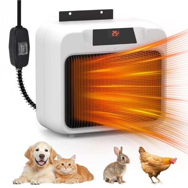 Advwin Dog House Heater 600W with Anti-Bite Wires Pet Heater
