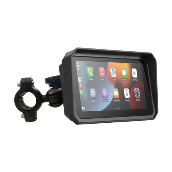 Laser Wireless Motorbike CarPlay Android Auto Voice Control 6 Inch Black