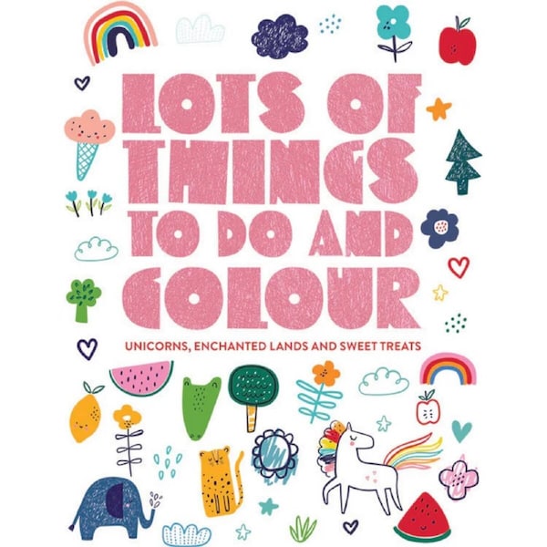 Lake Press Lots of Things To Do & Colour Activity Book Pink
