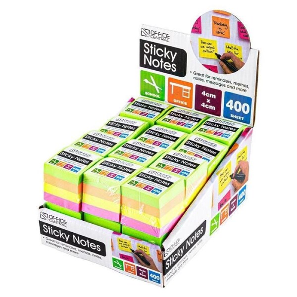OzOffer Sticky Notes 400 Sheet Mini - 4cm x 4cm