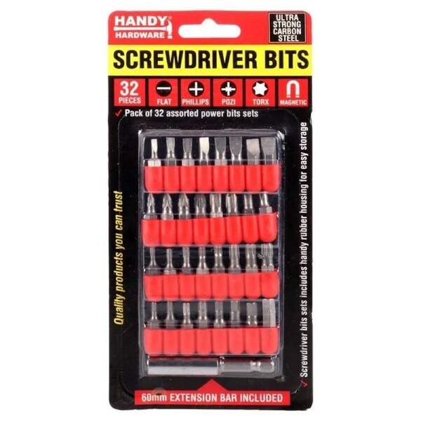 OzOffer Handy Hardware Screwdriver Bits Magnetic 25mm 32pc