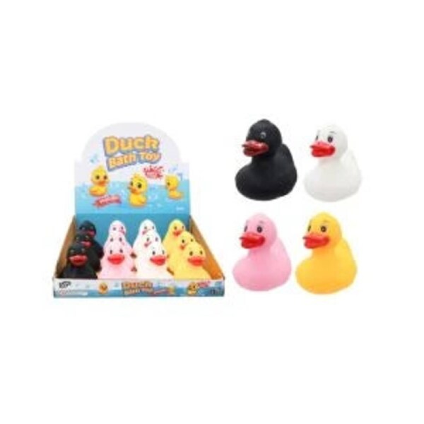3 Pack x Duck Bath Toy 8cm - Assorted Colours