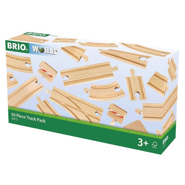 BRIO World 50 Piece Track Pack
