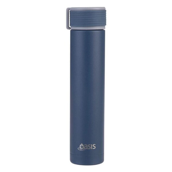 Oasis Skinny Mini Stainless Steel Double Wall Insulated Drink Bottle with Powdercoat 250ml