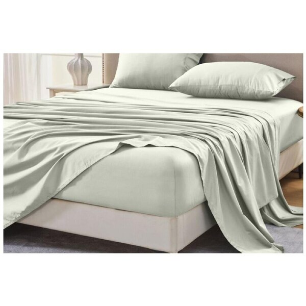 Grosvenor House 500TC Egyptian Cotton Flat Bed Sheet Only King Single Taupe
