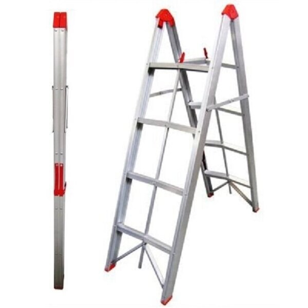TRA Aluminium Collapsible 4 Step Box Stick Ladder