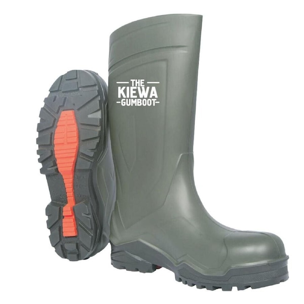 AgBoss KIEWA Safety Slip-Resistant Polyurethane Gumboot S4 Size EU47/AU12