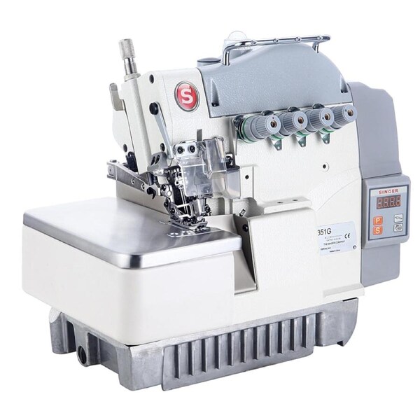SINGER 351G High Speed Energy Saving Integrated Overlock Machine with Table 5 Thread
