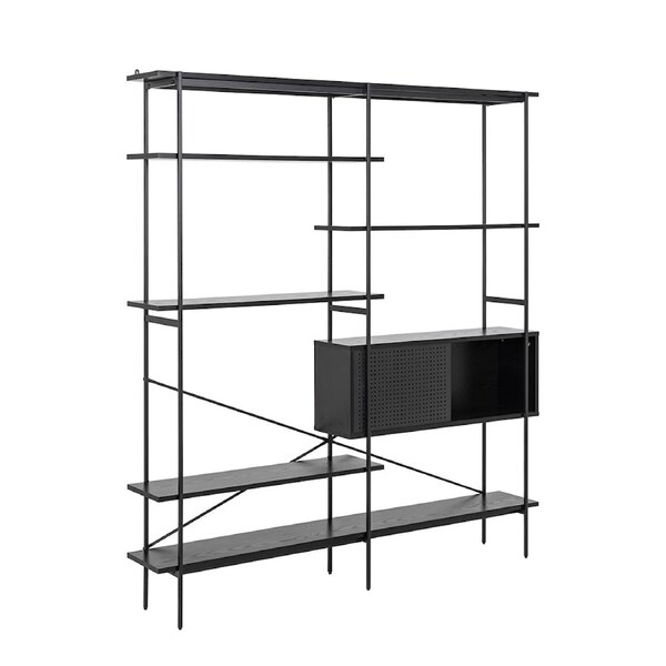 Modern Furniture KREMAN Display Unit 188x172cm - Black