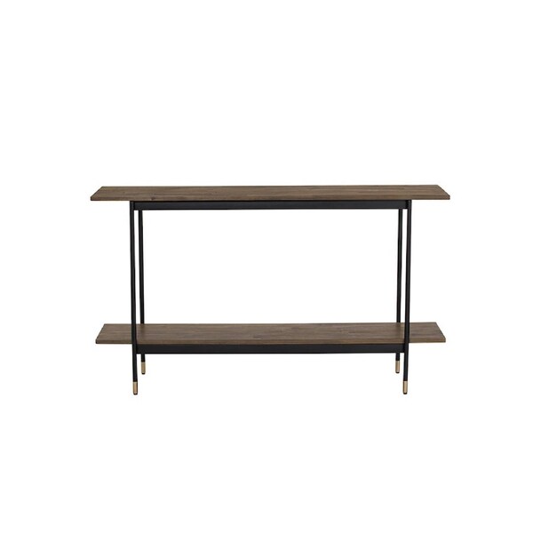 Modern Furniture HAMILTON Console Table Solid Acacia Wood 140cm - Toffee