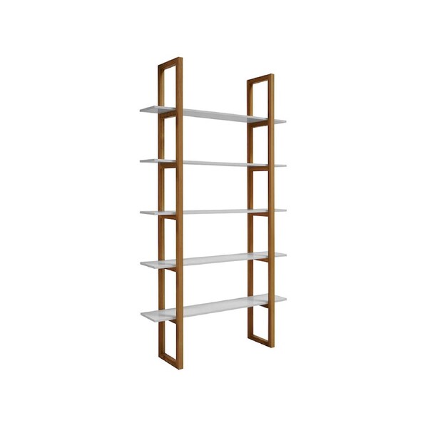 Modern Furniture MAREN Display Unit 110 cm - Natural & White