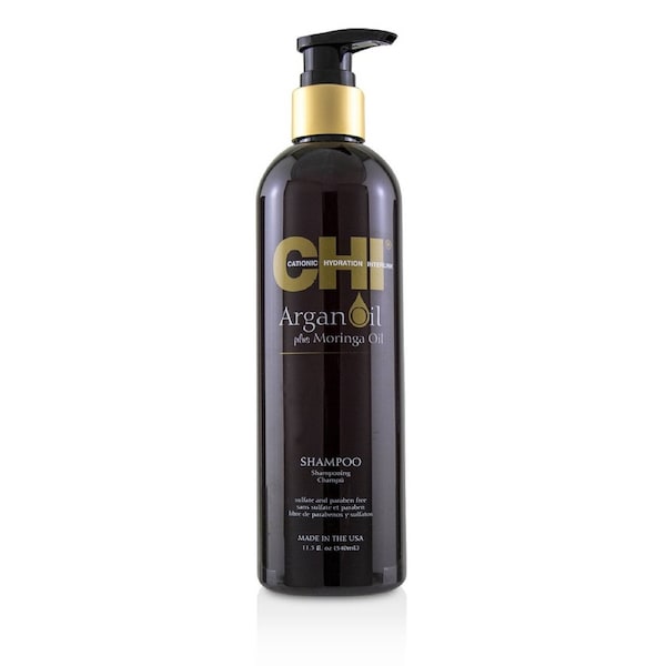 CHI Argan Oil Plus Moringa Oil Shampoo - Sulfate & Paraben Free 340ml/11.5oz 340ml/11.5oz