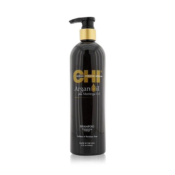 CHI Argan Oil Plus Moringa Oil Shampoo - Sulfate & Paraben Free 739ml/25oz 739ml/25oz