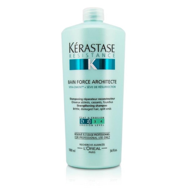 Kerastase Resistance Bain Force Architecte Strengthening Shampoo (For Brittle, Damaged Hair, Split Ends) 1000ml/34oz 1000ml/34oz