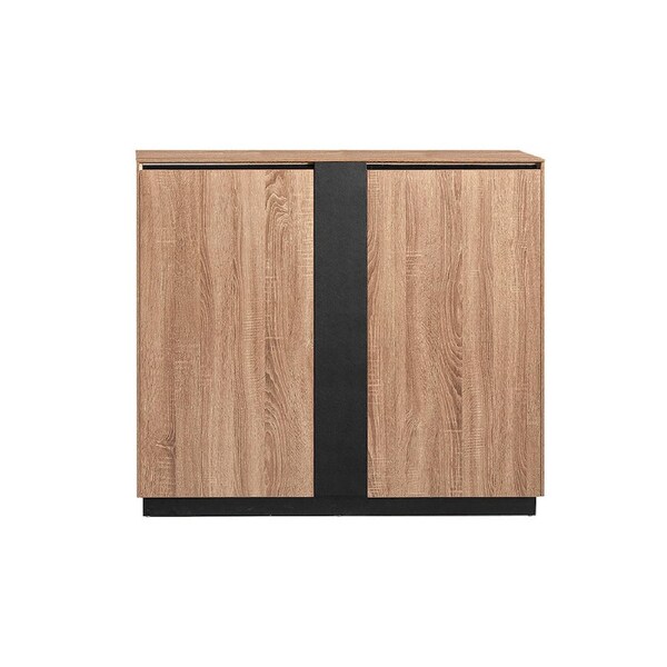 Modern Home ADRIANO Credenza Cabinet 117cm(W) x 40(D) x 103(H)- Light Brown