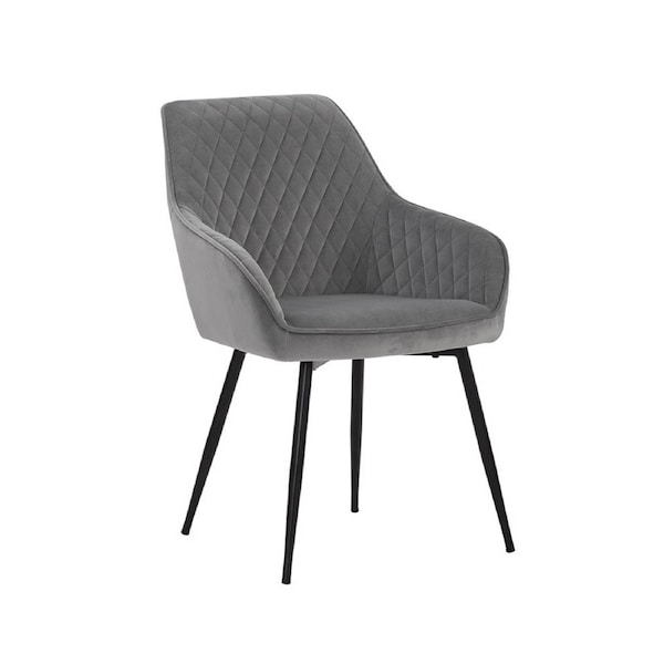 Modern Furniture HAKON Dining Chair 84x59cm - Grey & Black