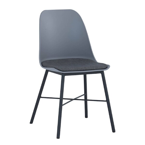 Modern Furniture LAXMI Dining Chair 83x45cm- Grey & Black