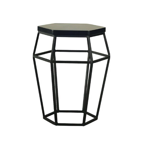 Modern Furniture FORD 46x46cm Side Table/Stool - Black
