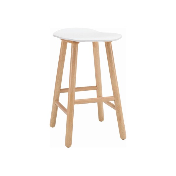 Modern Furniture Hetty 42x63cm Counter Stool - Oak + White