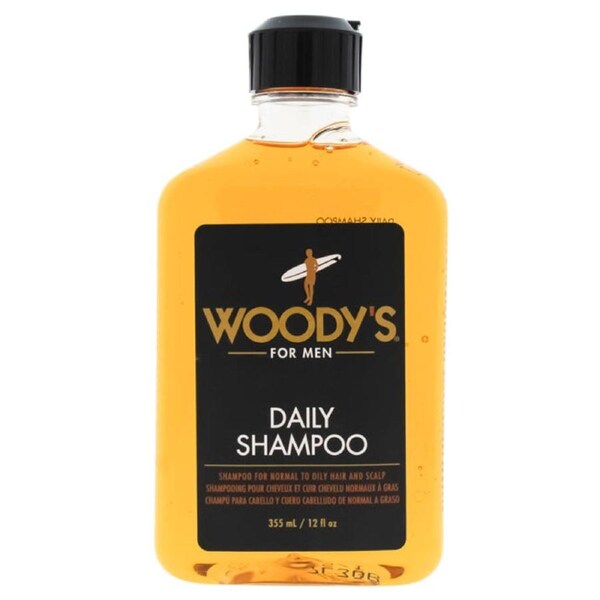 Daily Shampoo by Woodys for Men - 12 oz Shampoo 12 oz