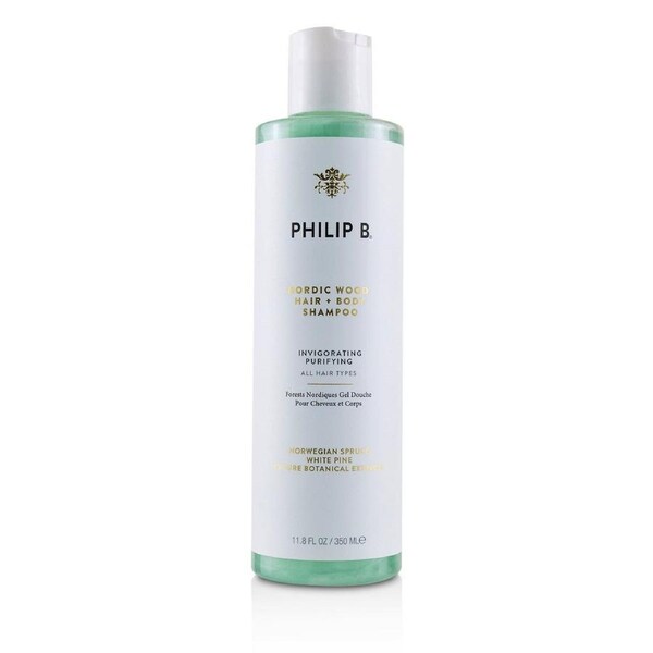 Philip B Nordic Wood Hair + Body Shampoo (Invigorating Purifying - All Hair Types) 350ml/11.8oz 350ml/11.8oz