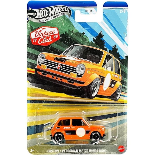 Hot Wheels Silver Series 1968 Vintage Club Custom 1970 Honda N600