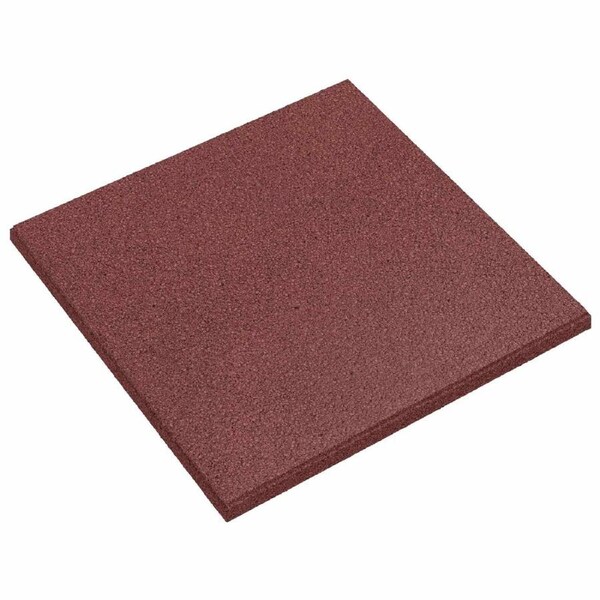 Fall Protection Tiles 24 pcs Red 50 x 50 cm Rubber vidaXL