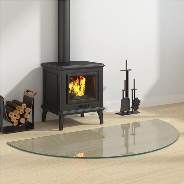 Fireplace Glass Plate Transparent 1200 x 600 mm Glass vidaXL