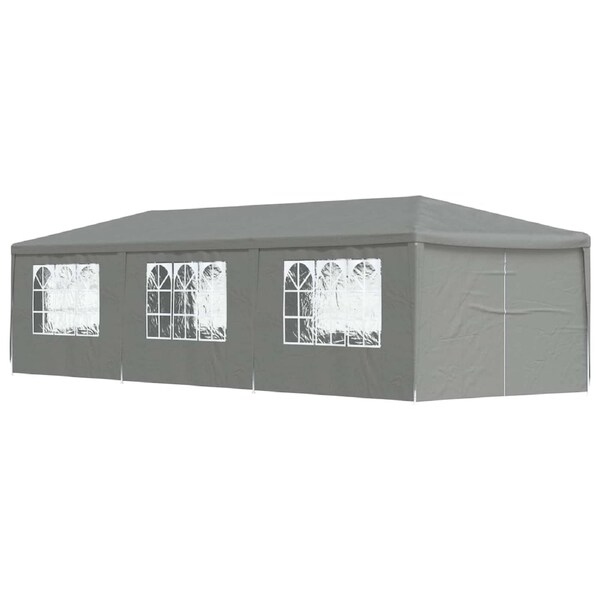 Party Tent 900 x 300 x 255 cm Light Grey PE and Steel vidaXL