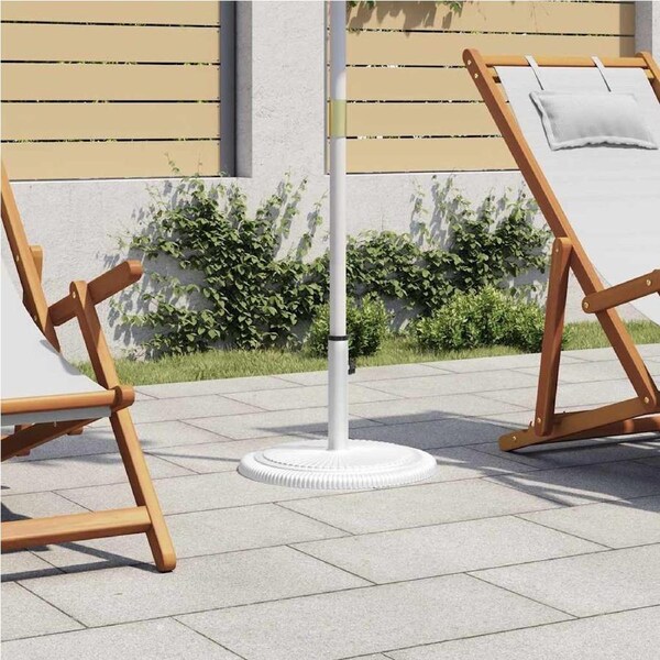 Umbrella Base White 45x45x30 cm Cast Iron vidaXL