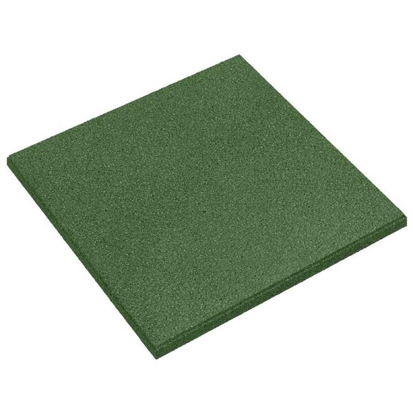 Fall Protection Tiles 6 pcs Green 50 x 50 cm Rubber vidaXL
