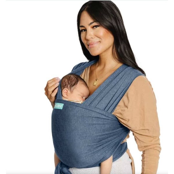 Babystudio Moby Evolution Wrap Baby Newborn Infant Viscose Body Carrier Denim Blue