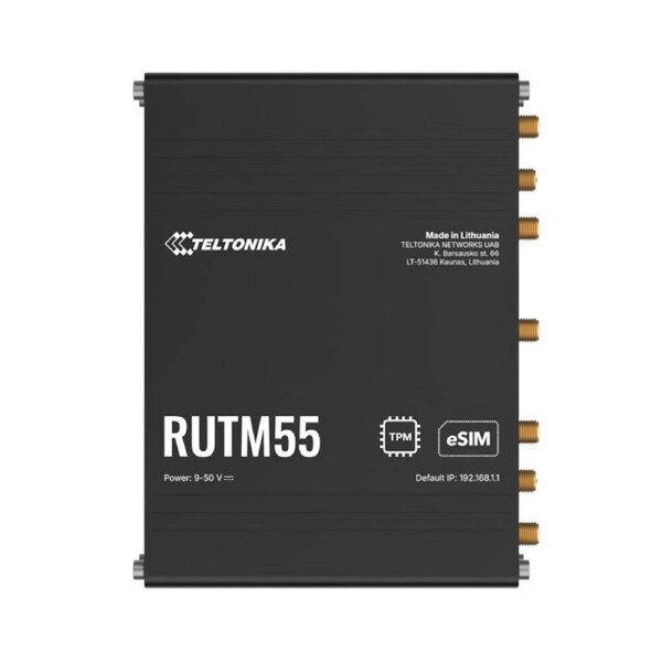 Teltonika RUTM55 Dual 5G Router, Dual SIM & eSIM, Telit 5G Modem, Auto-Failover,