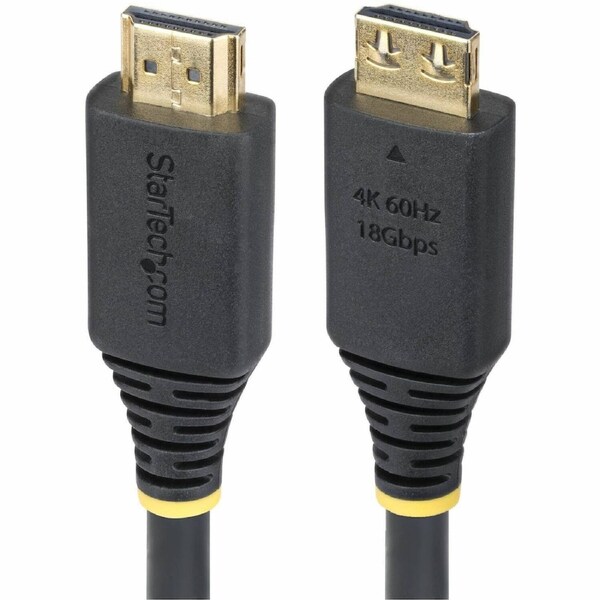 StarTech.com 8ft (2.4m) High Speed HDMI Cable with Gripping Connectors, 4K 60Hz/1440p 144Hz, 18Gbps, UHD HDMI 2.0 Cord, TPE Jacket - High Speed HDMI