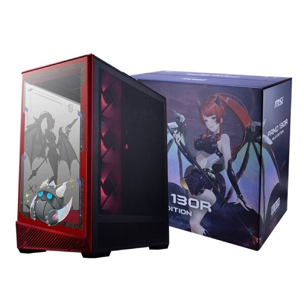 MSI PANO 130R MLG EDITION, Mid-Tower, ATX/M-ATX/ITX, 400mm GPU, 165mm CPU cooler, USB-C 20Gbps, 4 ARGB fans, 360mm rad, PSU 180mm, 7 slots, 3 SSDs