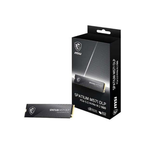 MSI SPATIUM M571 DLP PCIe 5.0 NVMe M.2 2TB, M.2 2280, PCIe Gen5x4 NVMe 2.0, R14500/W11000MB/s, 2500K/2600K IOPS, 1400TBW, 5yr wty