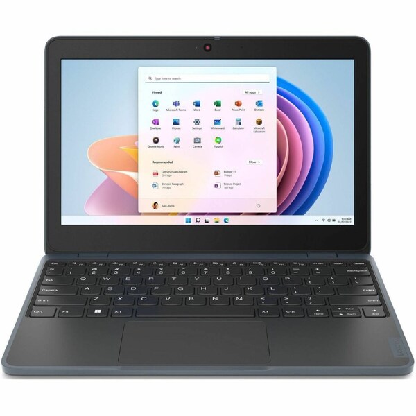 Lenovo 100w Gen 4 82VLS02400 11.6" Notebook - HD - Intel N-Series N100 - 4 GB - 128 GB SSD - English (US) Keyboard - Slate Grey - Intel Chip - 1366 x