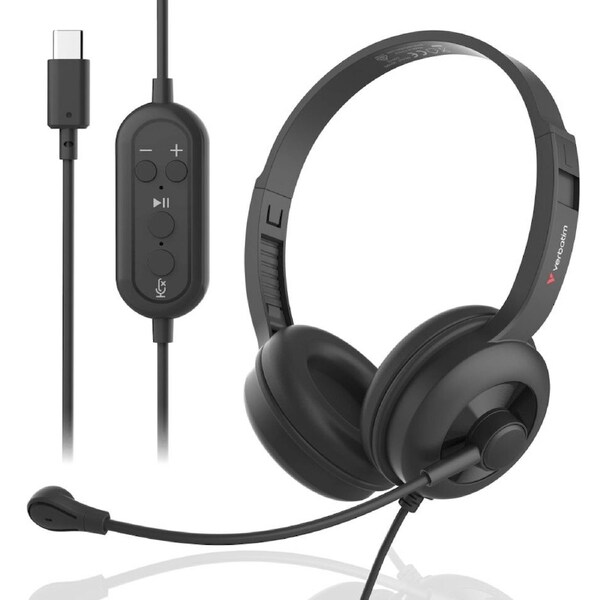 Verbatim ClaritySound Headset With USB-C Clear Sound, Comfort,Reduce Background Noise.Ideal for Office, Education, Business
