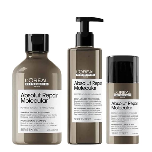 L'Oreal Professionnel Absolut Repair Molecular Trio Bundle