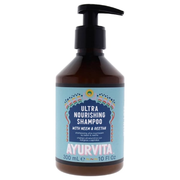 Ultra Nourishing Shampoo with Neem and Reetha by AyurVita for Unisex - 10 oz Shampoo 10 oz