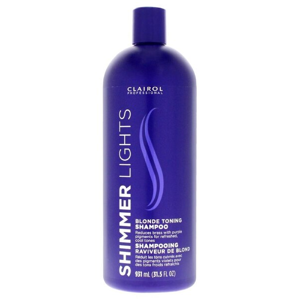 Shimmer Lights Blonde and Silver Shampoo by Clairol for Unisex - 31.5 oz Shampoo 31.5 oz