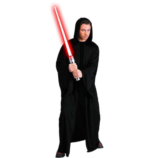 Star Wars Sith Hooded Robe Adult Costume Party Dress Up Black Standard
