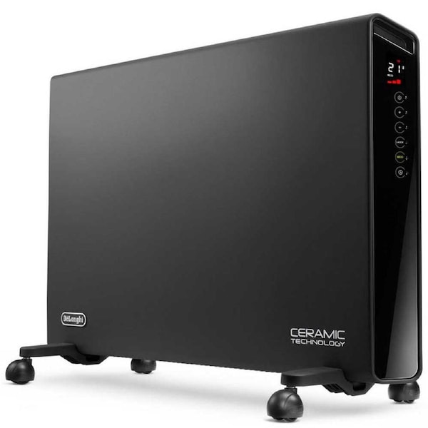 DeLonghi HX65L22 2300W Panel Heater with Timer Grey