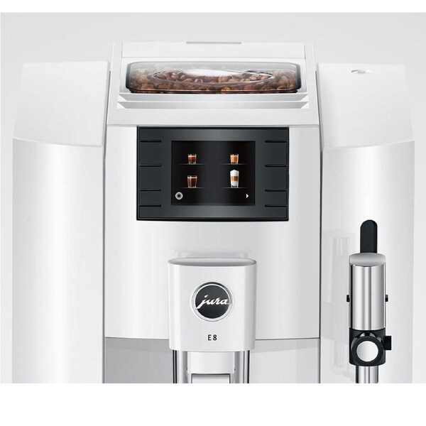 Jura E8PIANOWHT E8 Automatic Coffee Machine - Piano White Piano White
