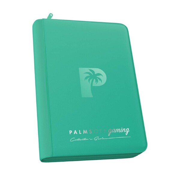 Palms Off Gaming - Collector's Series 4 Pocket Zip Trading Card Binder - Turquoise