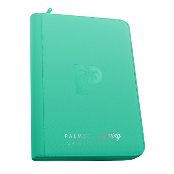 Palms Off Gaming - Collector's Series 9 Pocket Zip Trading Card Binder - Turquoise