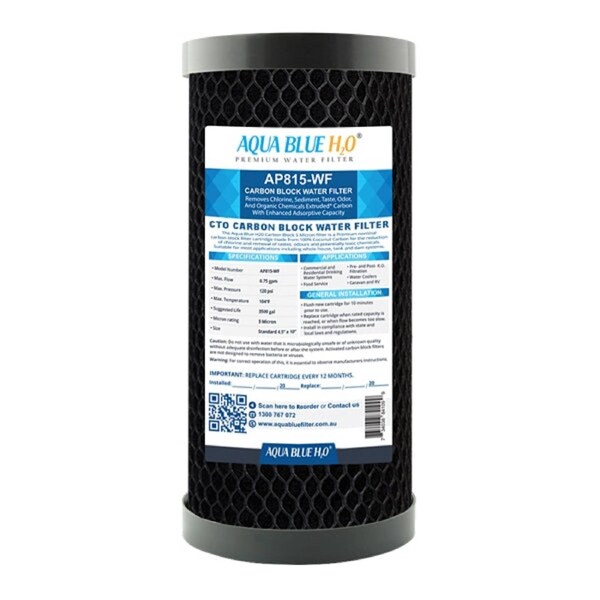 Whole House Water Filter System Carbon Block 5mic 10"x4.5" Replacement Filter